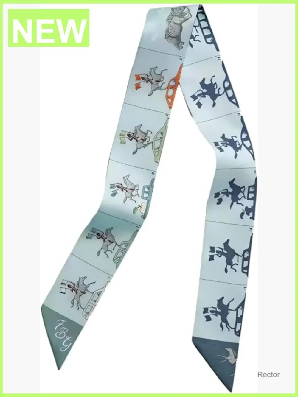 Mulberry Silk Skinny Scarf for Handbags & Hair 2